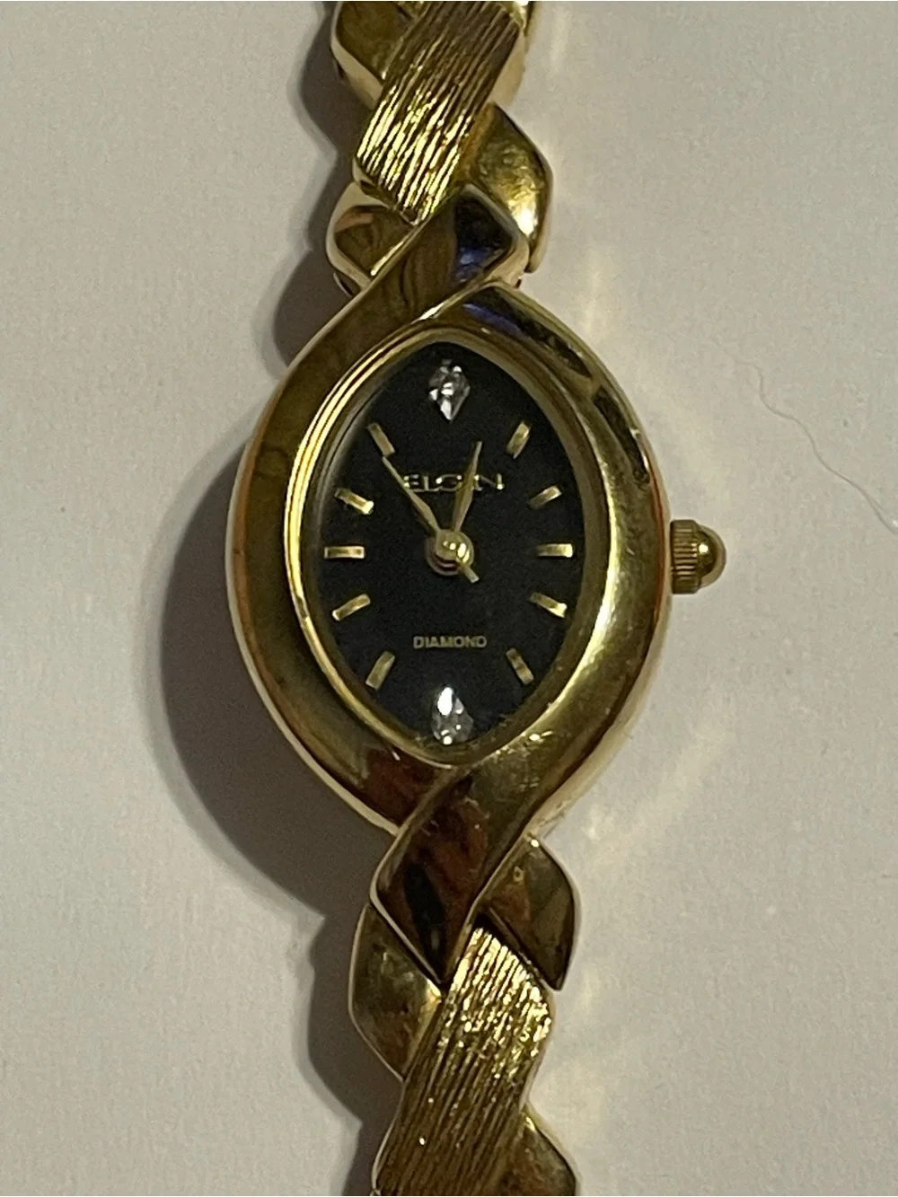 Elgin Ladies Gold Tone Watch #8038